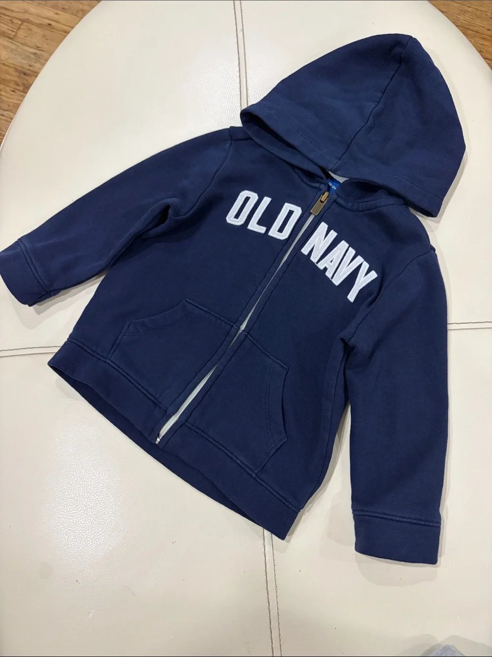 Old Navy Dark Blue Kids Full-Zip Hoodie with Logo
